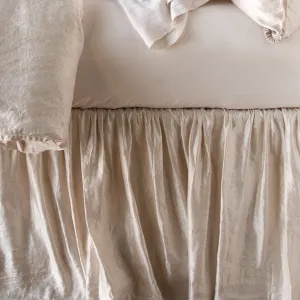 Paloma Bed Skirt - Pearl - Queen