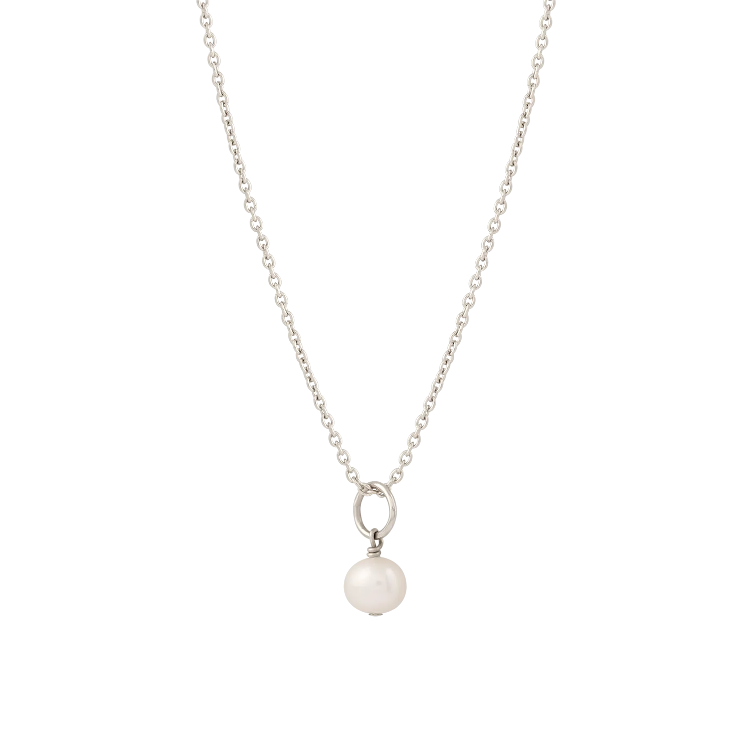 Paloma Pearl Necklace Silver