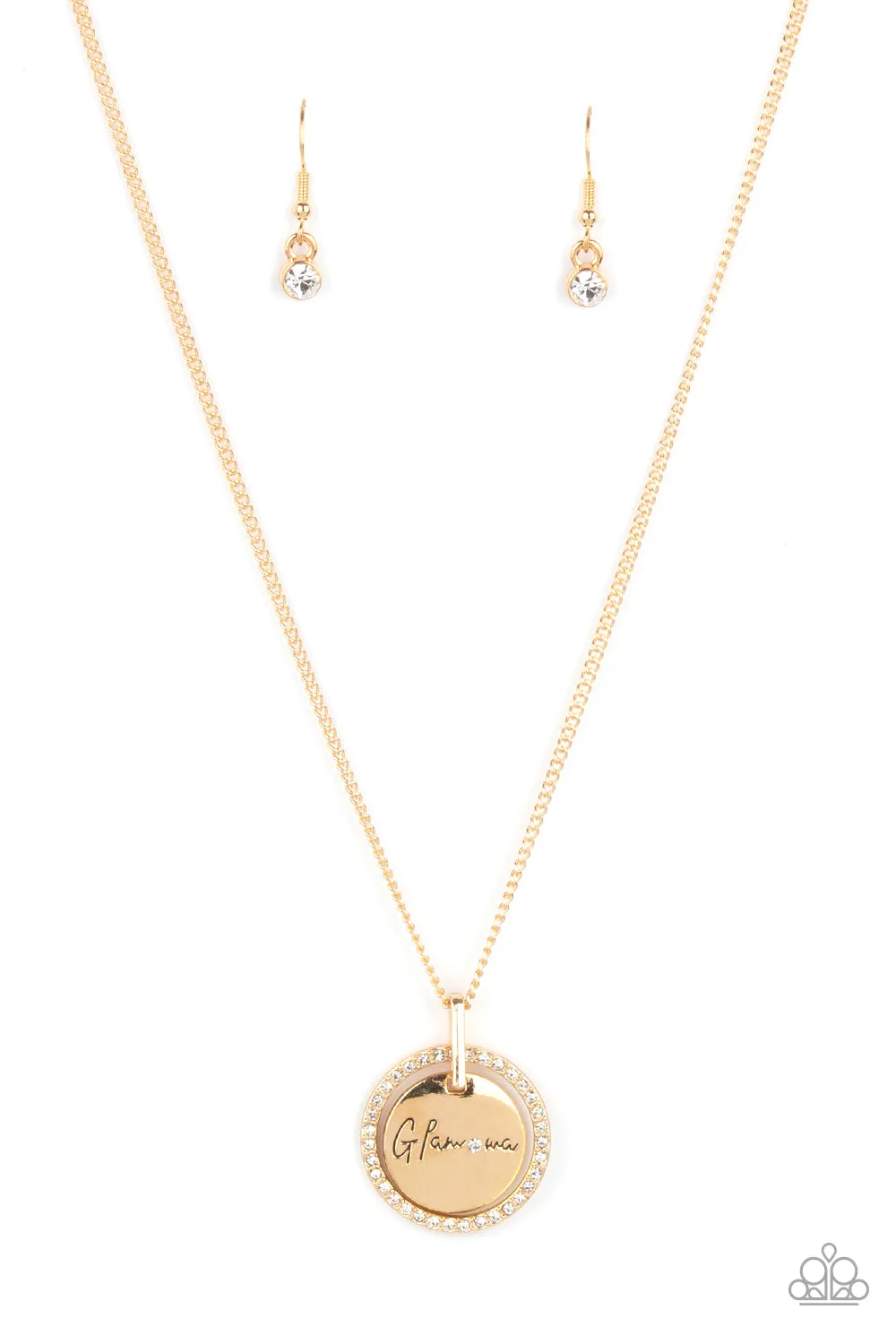 Paparazzi Glam-ma Glamorous - Gold Necklace