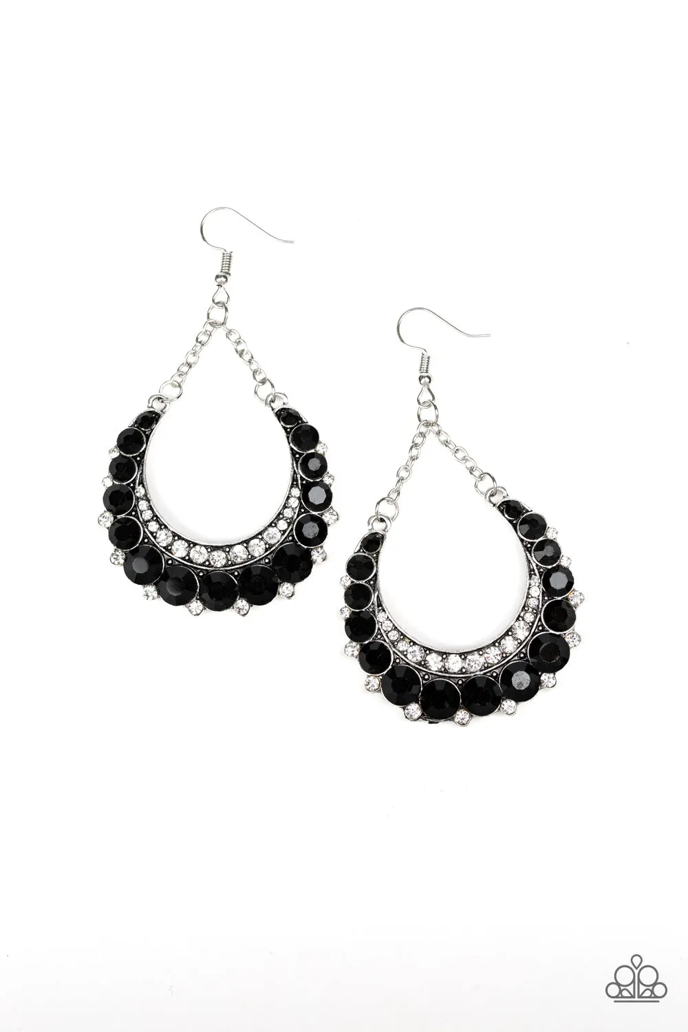 Paparazzi Once In A SHOWTIME Earrings Black