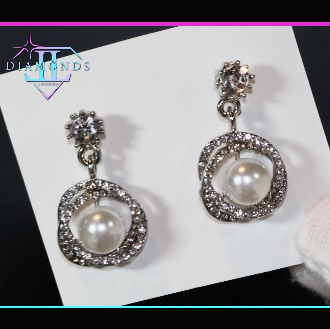 Pearl Earrings | Silver Pearl Earrings | Womens Pearl Earrings