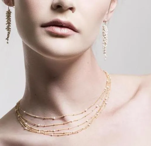 Pearl Multi Strand Necklace