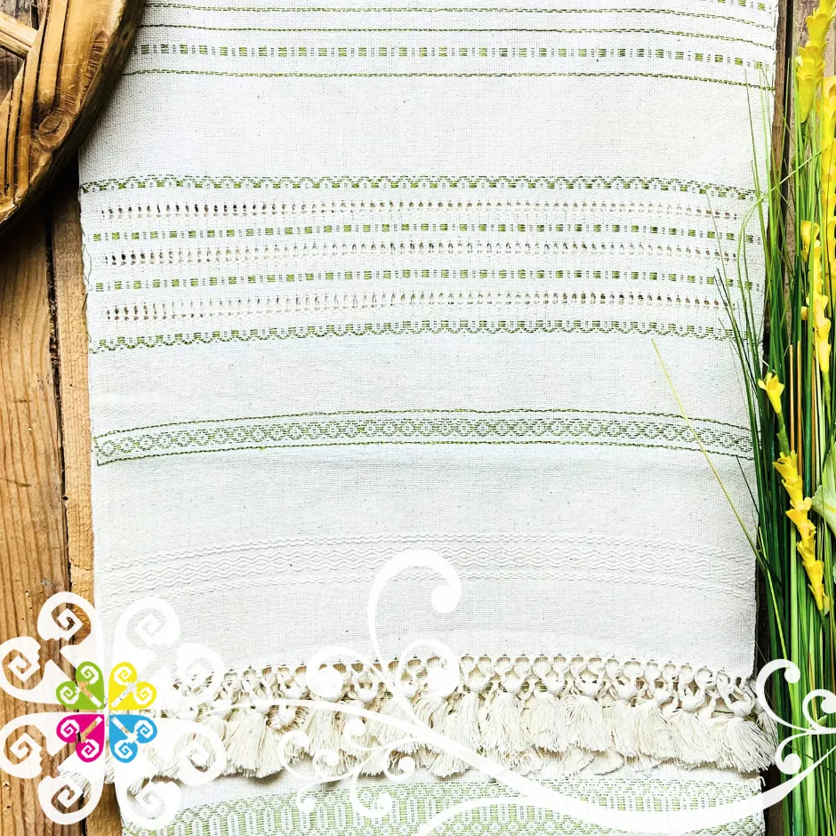 Pedal Loom Table Runner - Mexican Home