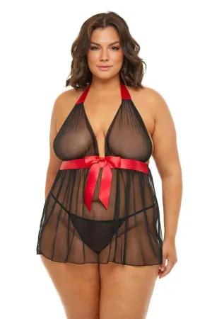 Penelope Soft Cup Mesh Babydoll