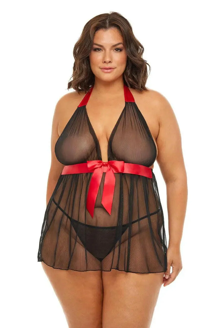 Penelope Soft Cup Mesh Babydoll