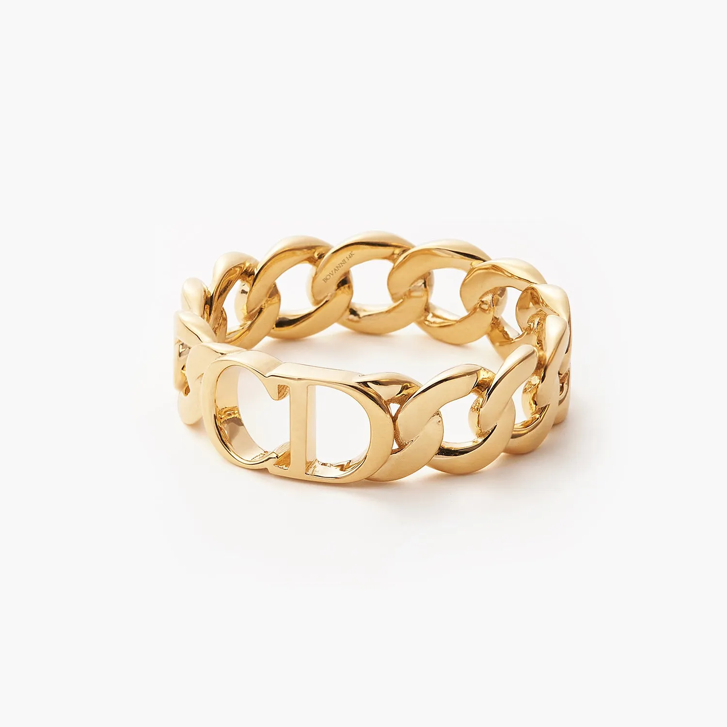 Personalized Name Cuban Chain Ring