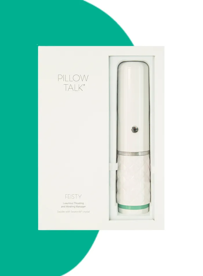 Pillow Talk FEISTY thrusting G-spot vibrator with Swarovski crystal