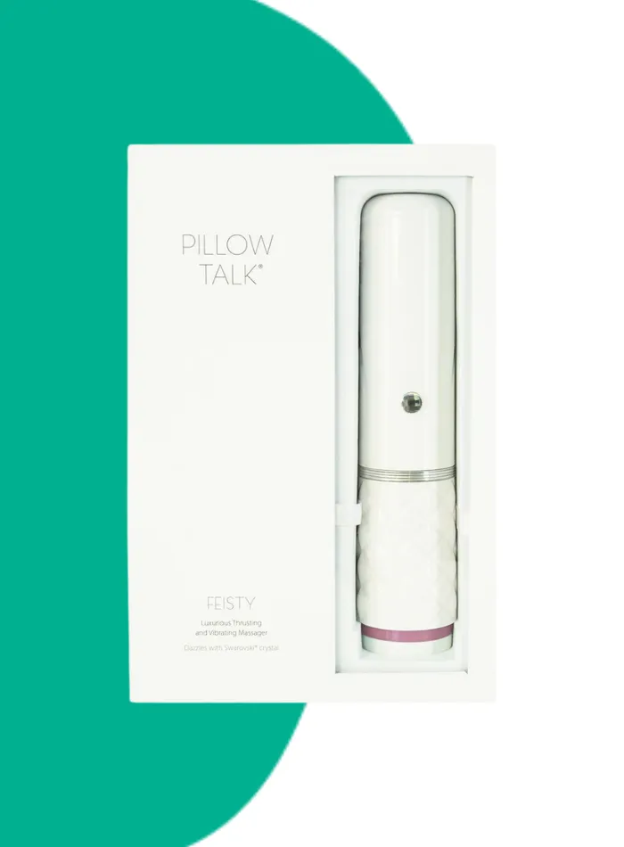 Pillow Talk FEISTY thrusting G-spot vibrator with Swarovski crystal