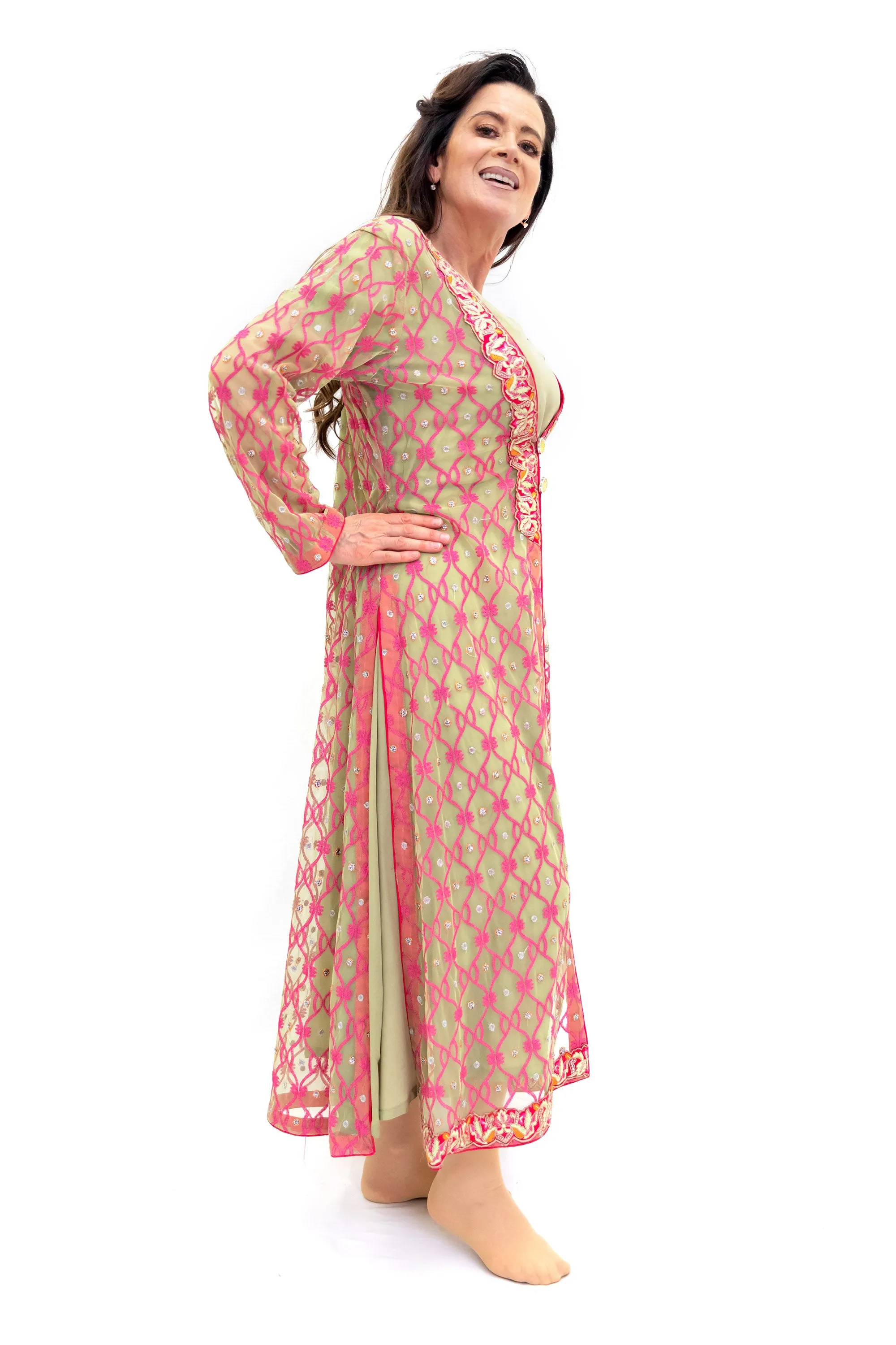 Pink Silk Salwar Kameez - Asim Jofa Suit
