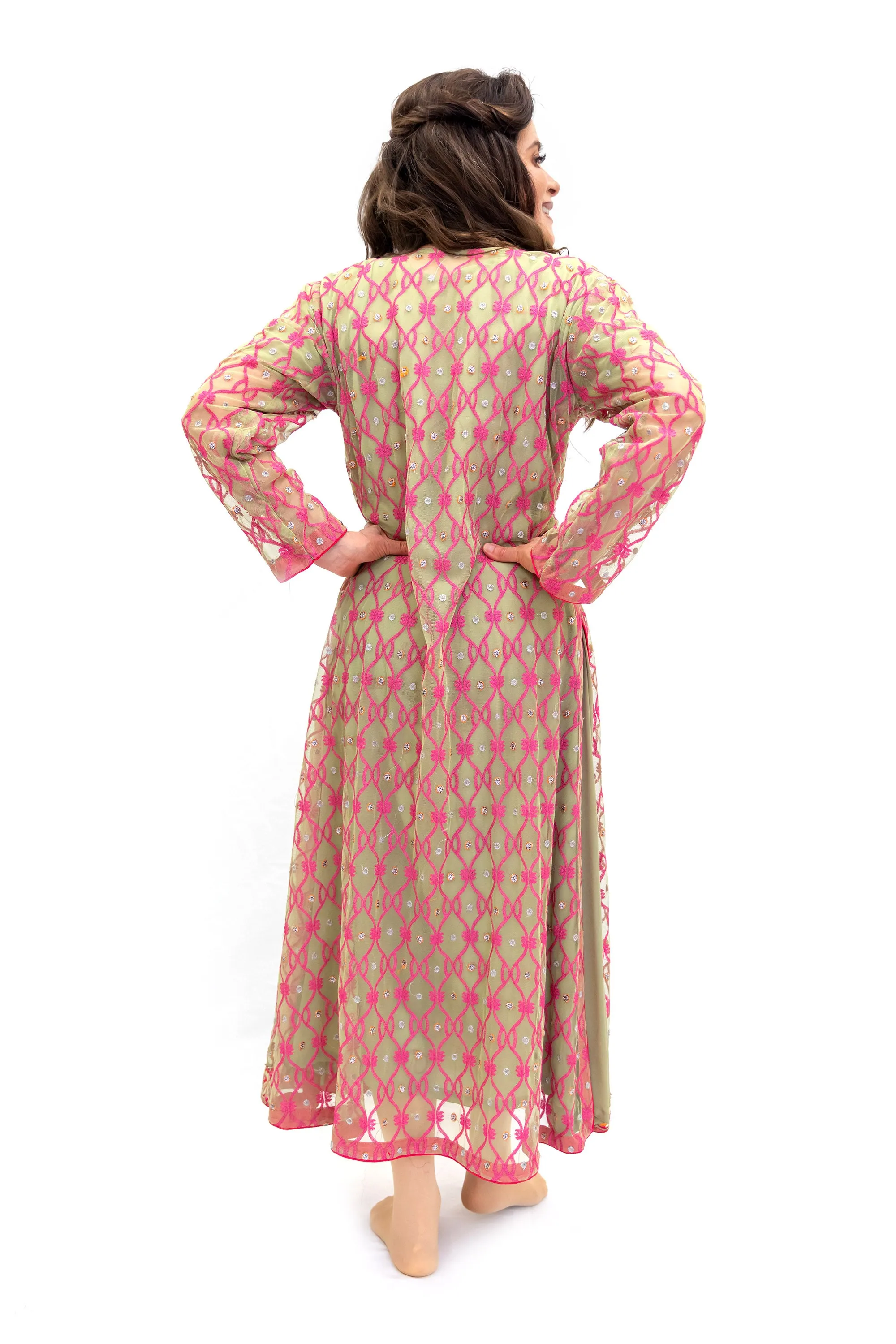 Pink Silk Salwar Kameez - Asim Jofa Suit