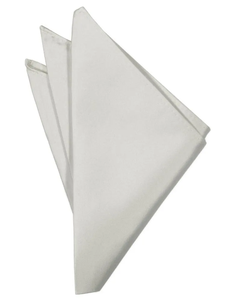 Platinum Noble Silk Pocket Square