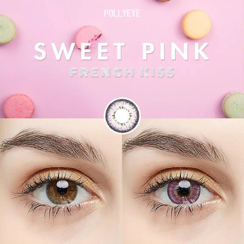Pollyeye French Kiss sweet pink Contact Lenses