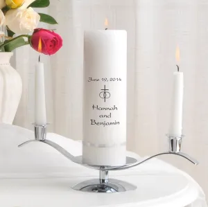Premier Unity Candle  and Stand Combo.