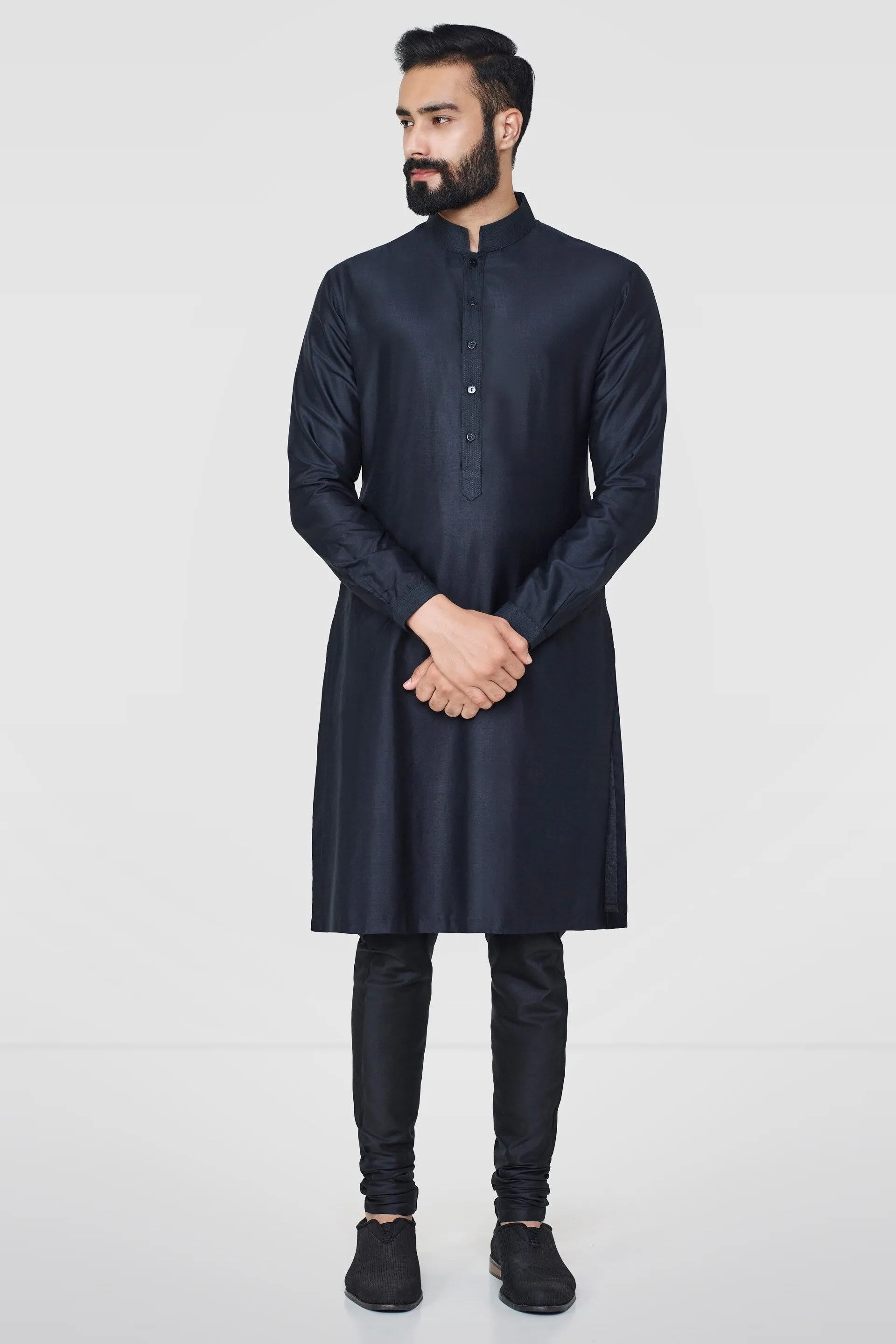 PREMVAT KURTA- BLACK