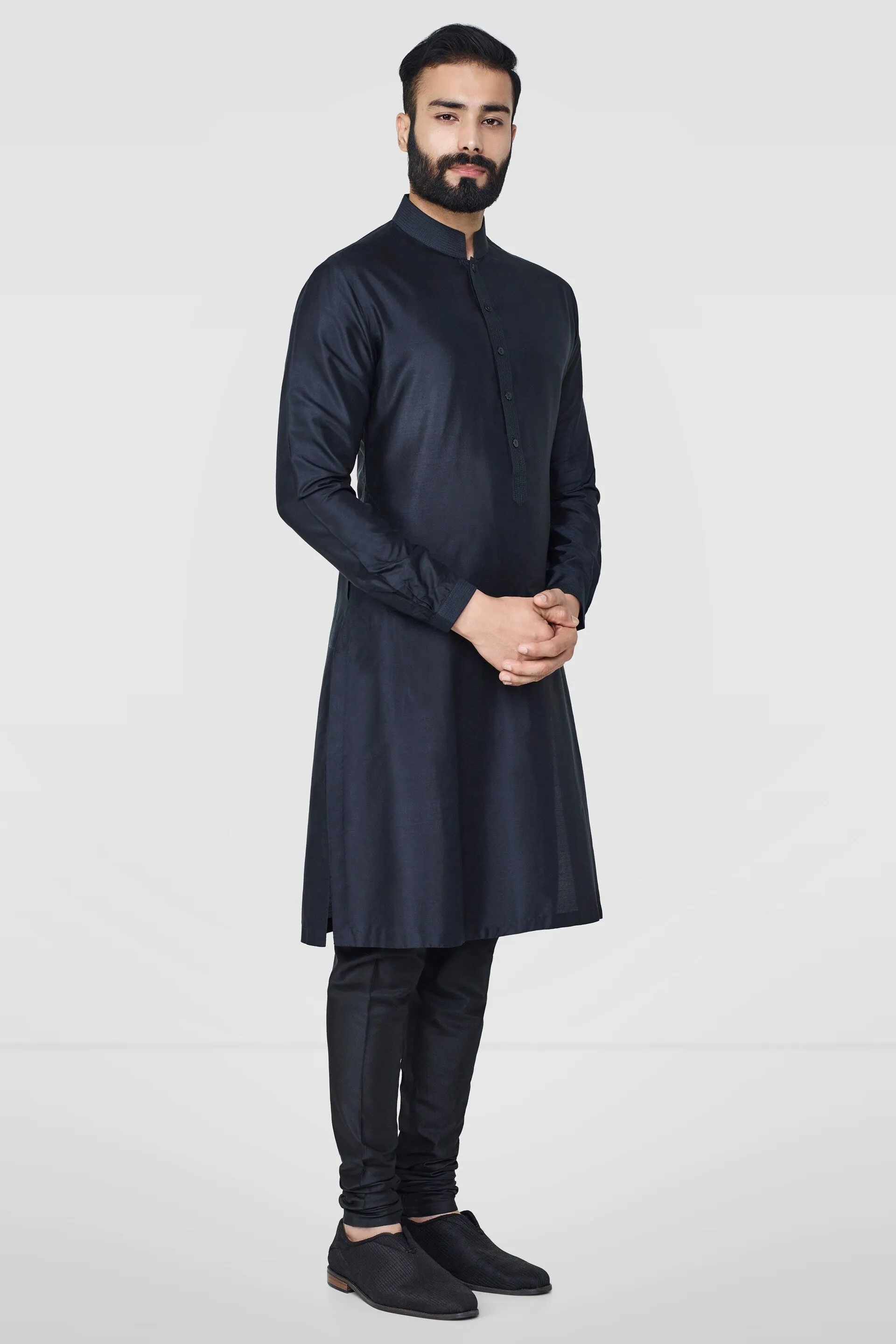 PREMVAT KURTA- BLACK