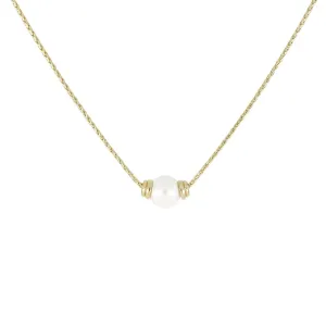 Pérola Collection - Single Pearl Gold Necklace