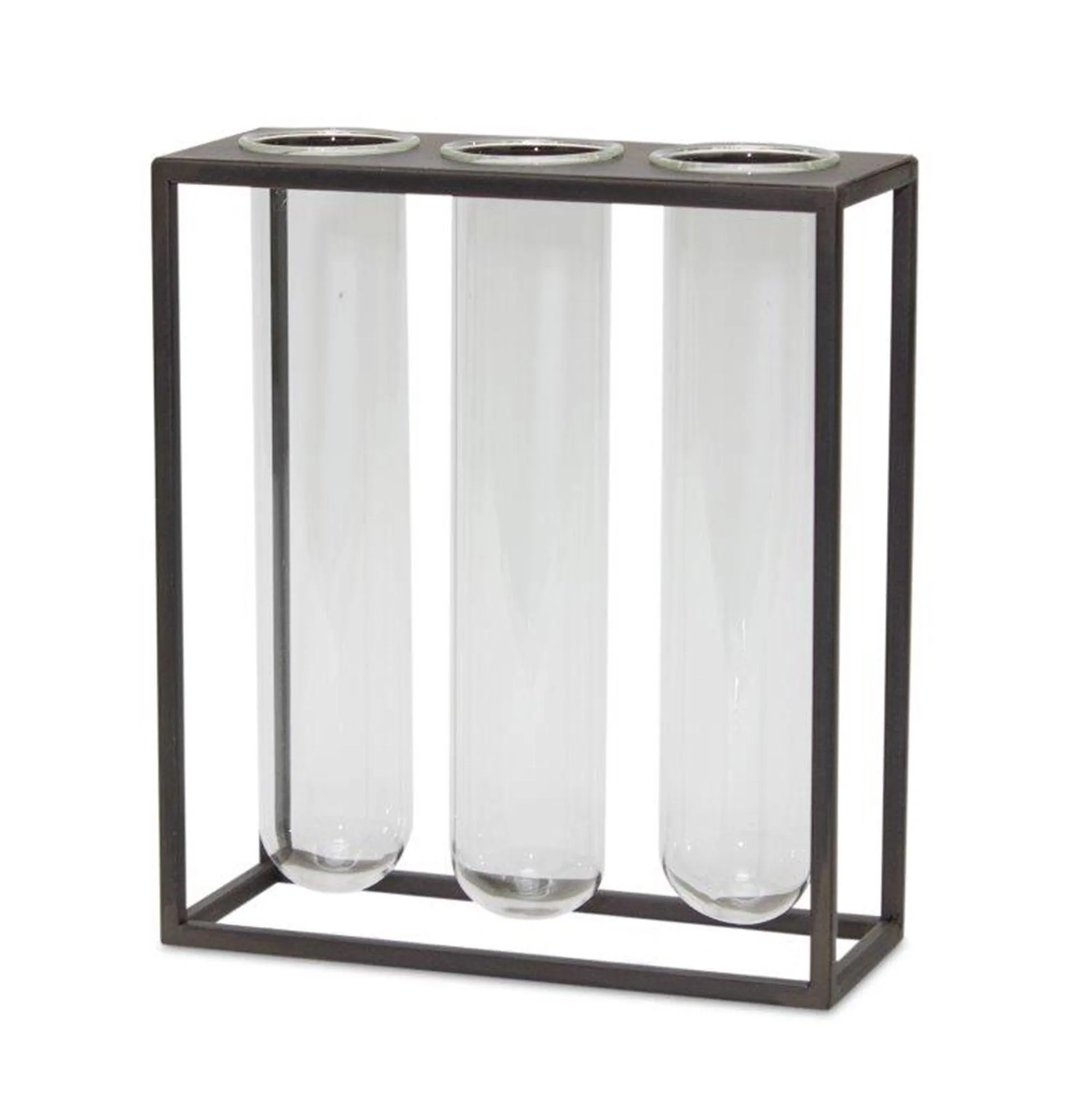 Propagation Stand with Tube Vases 9"H