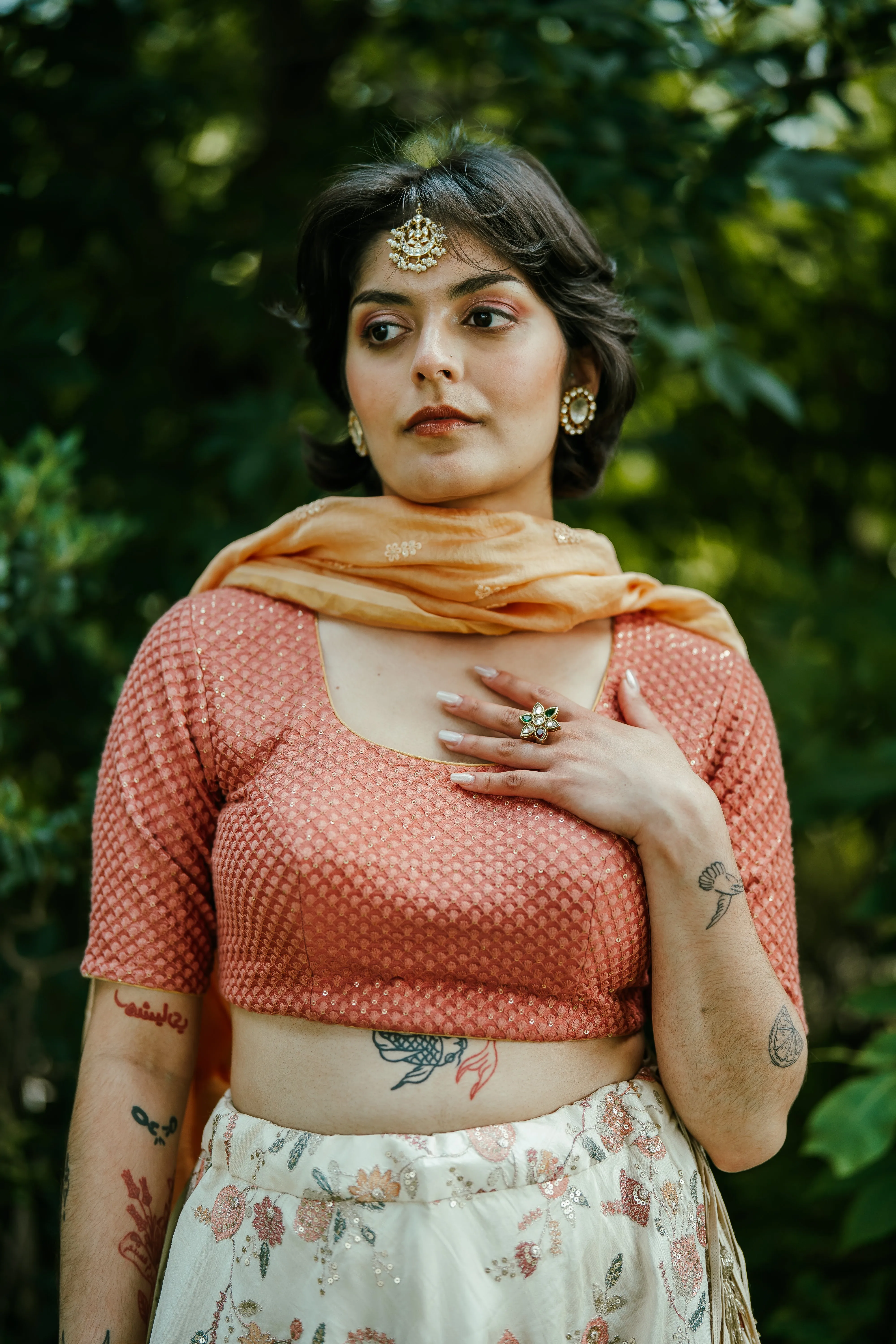 Radha Lehenga (pink) - Rental