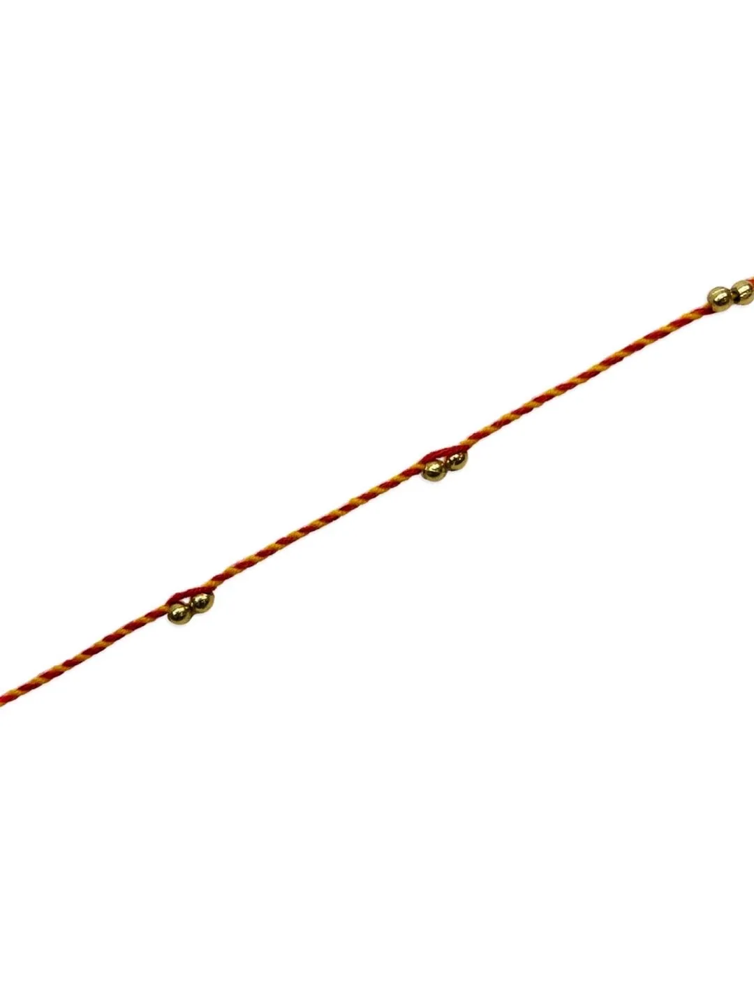 (Rakhi Set of 2) Simple Traditional Rakhi With Pearls & Beads Mauli Thread Rakhi For Rakshabandhan