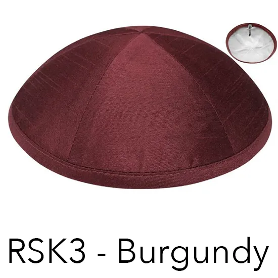 Raw Silk Kippot by the Dozen