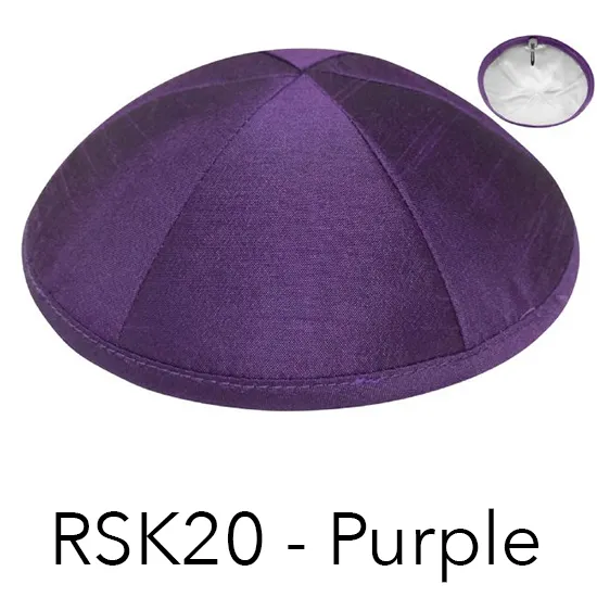 Raw Silk Kippot by the Dozen