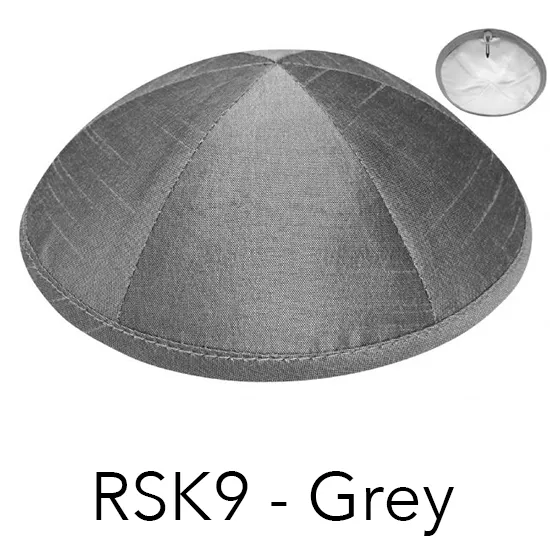 Raw Silk Kippot by the Dozen