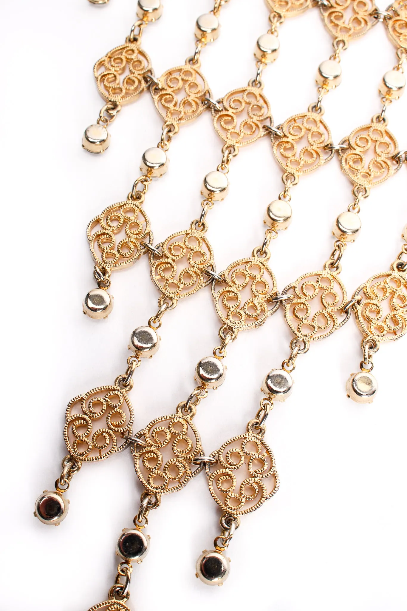 Rhinestone Filigree Bib Choker