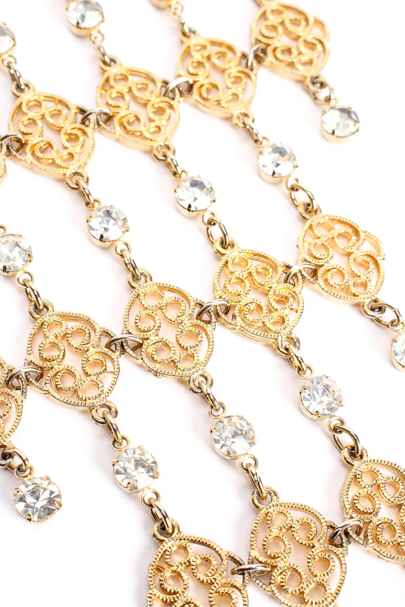 Rhinestone Filigree Bib Choker