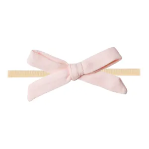 Ribbon Nylon Bow - Blush