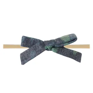Ribbon Nylon Bow - Hunter