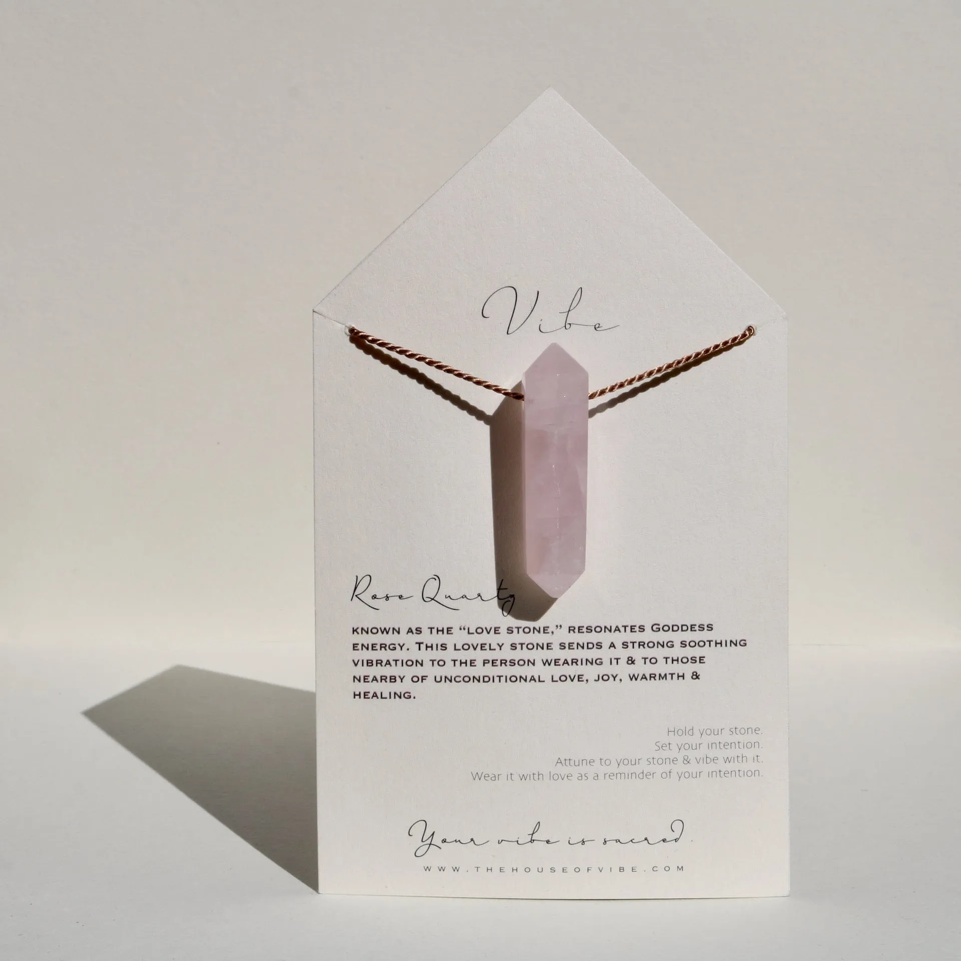 ROSE QUARTZ LARGE POINT