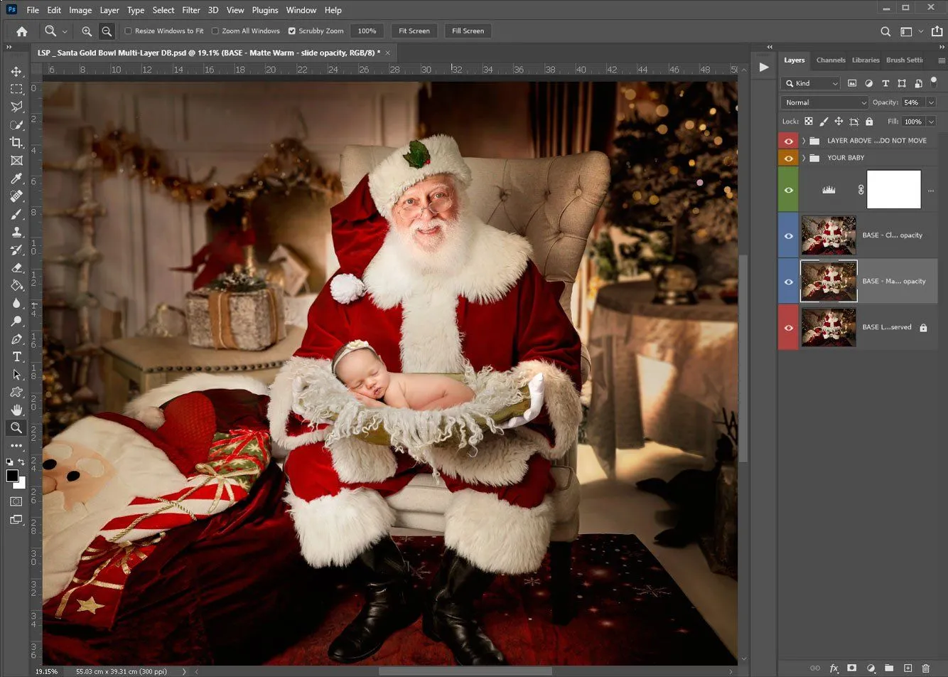 Santa Gold Bowl (Ana Brandt Digital)
