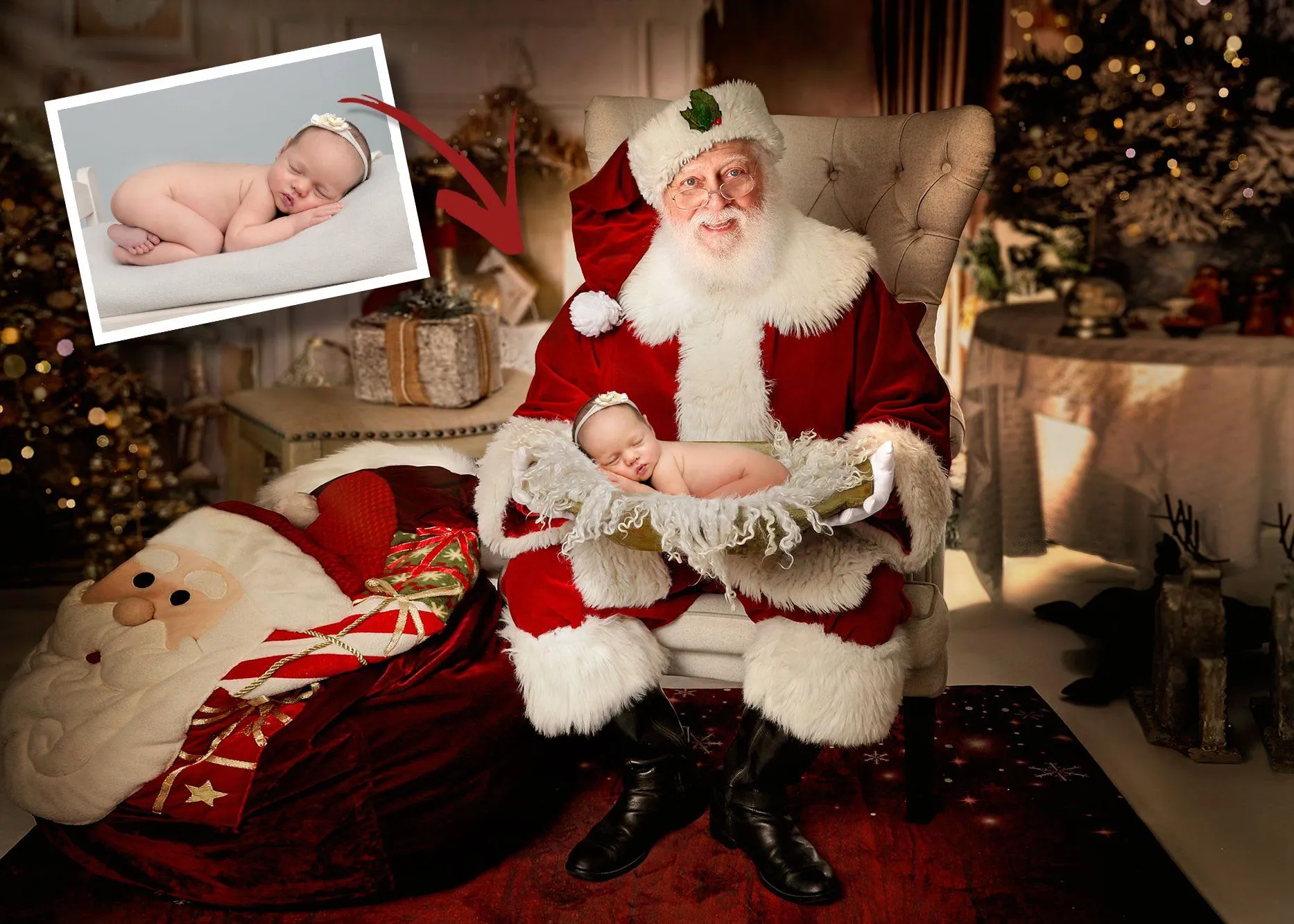 Santa Gold Bowl (Ana Brandt Digital)