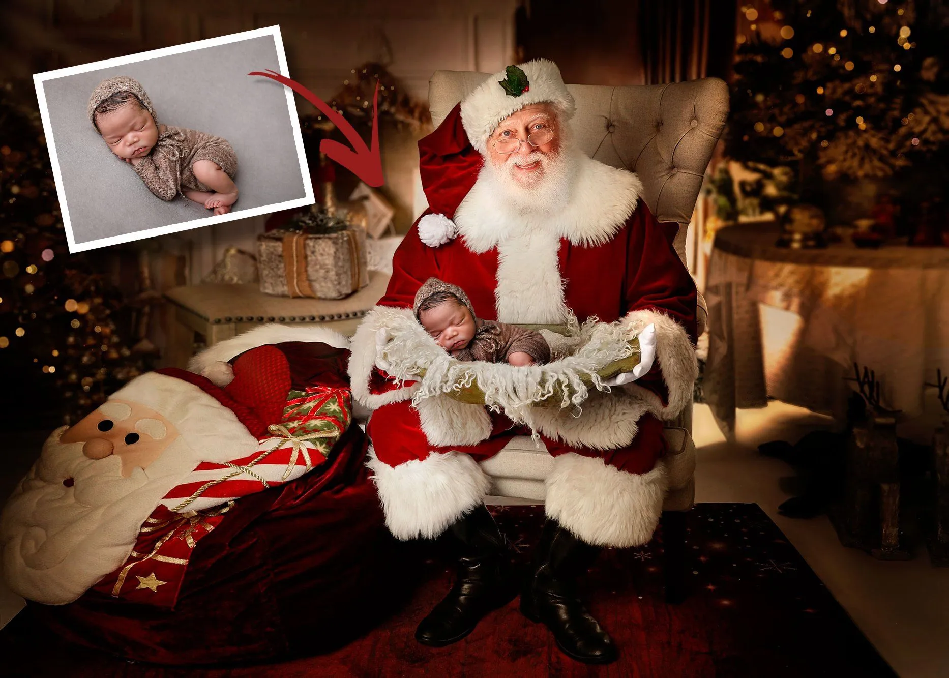 Santa Gold Bowl (Ana Brandt Digital)