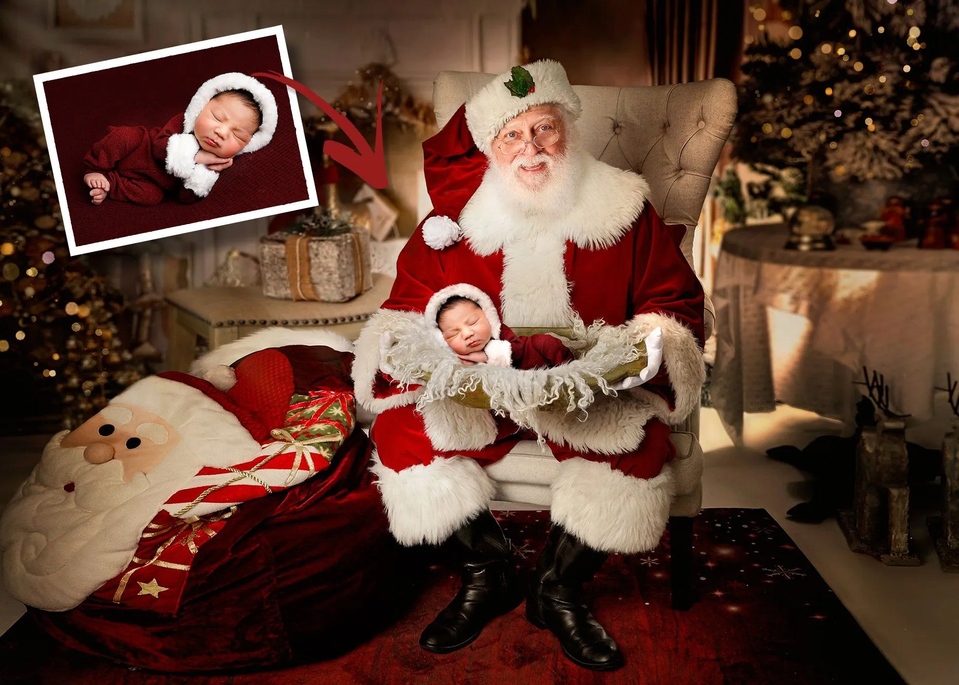 Santa Gold Bowl (Ana Brandt Digital)