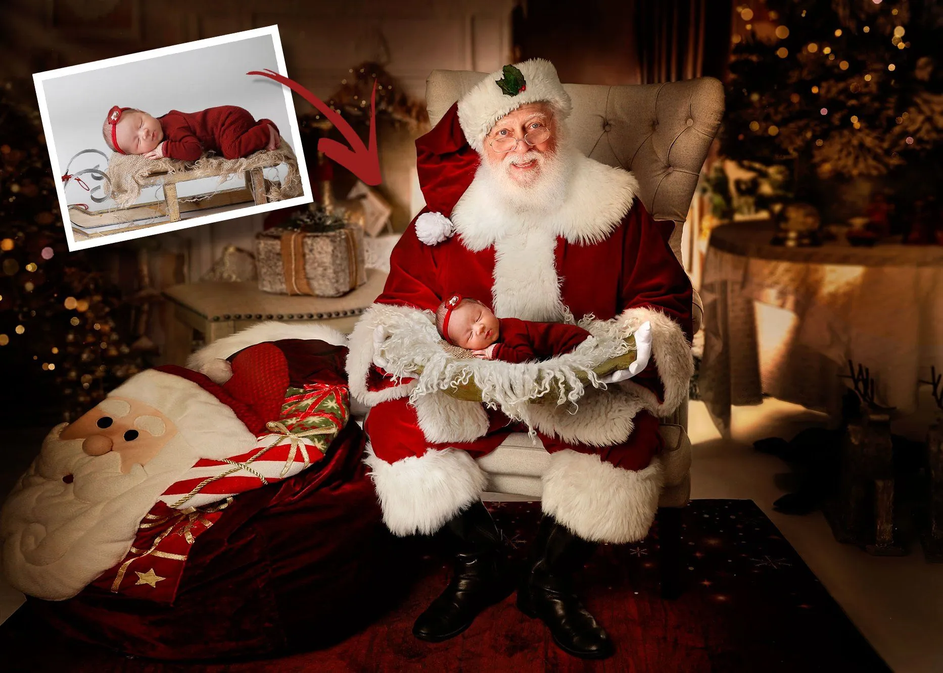 Santa Gold Bowl (Ana Brandt Digital)
