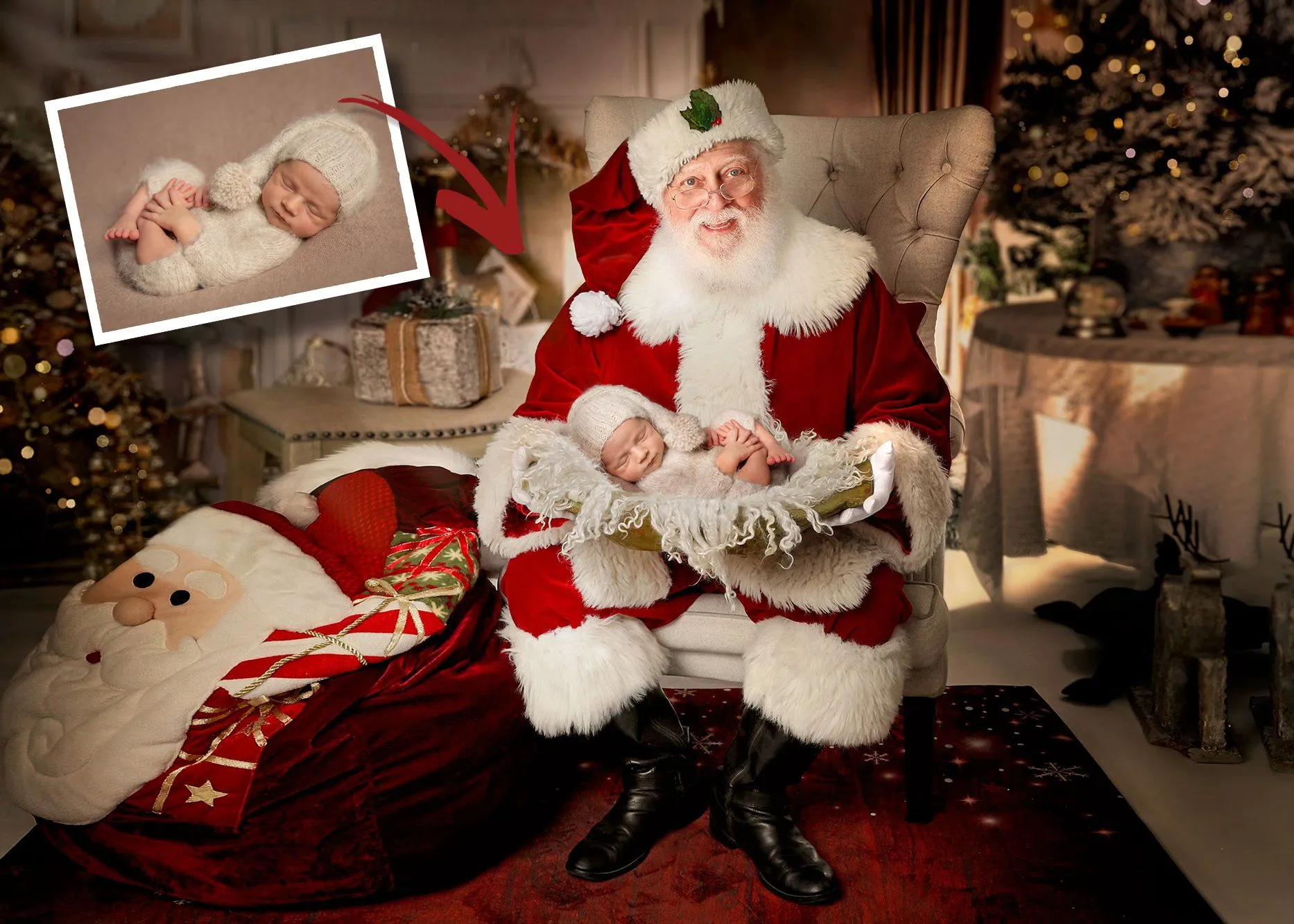 Santa Gold Bowl (Ana Brandt Digital)