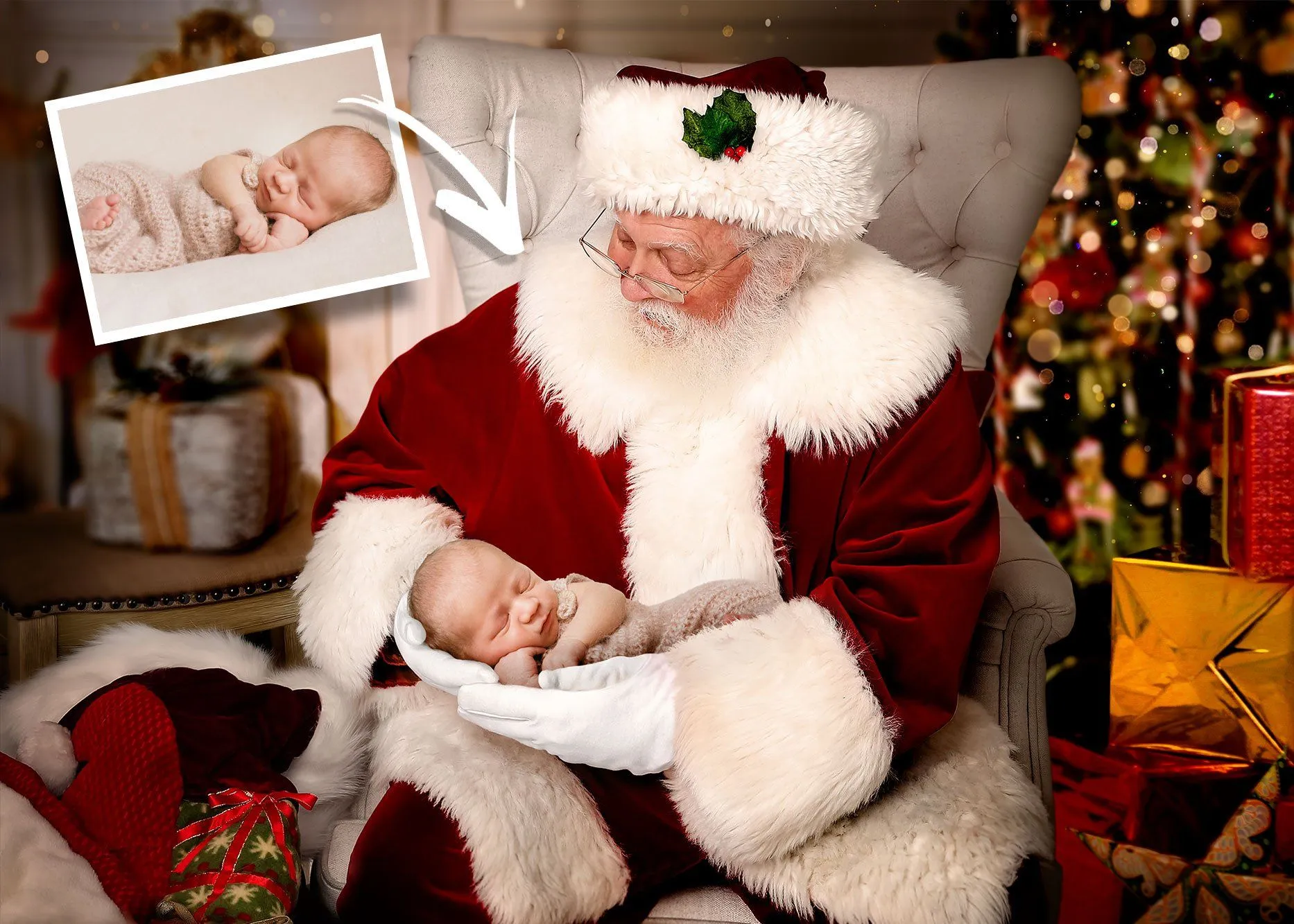 Santa Snuggles (Ana Brandt Digital)