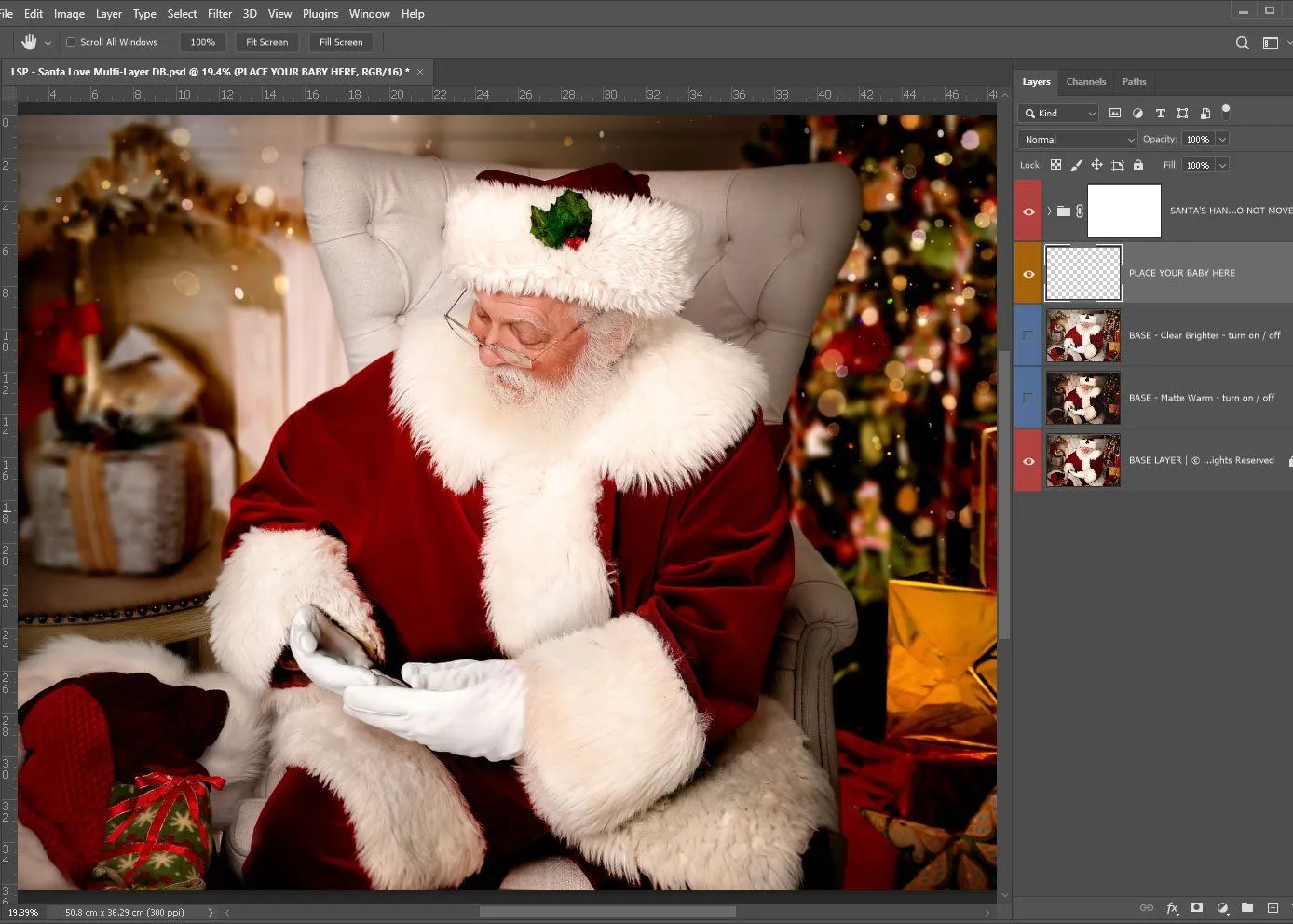 Santa Snuggles (Ana Brandt Digital)