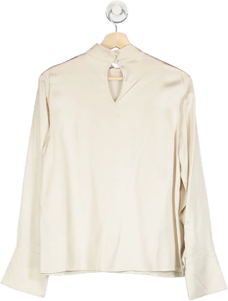 Selected Femme Cream Satin Blouse L