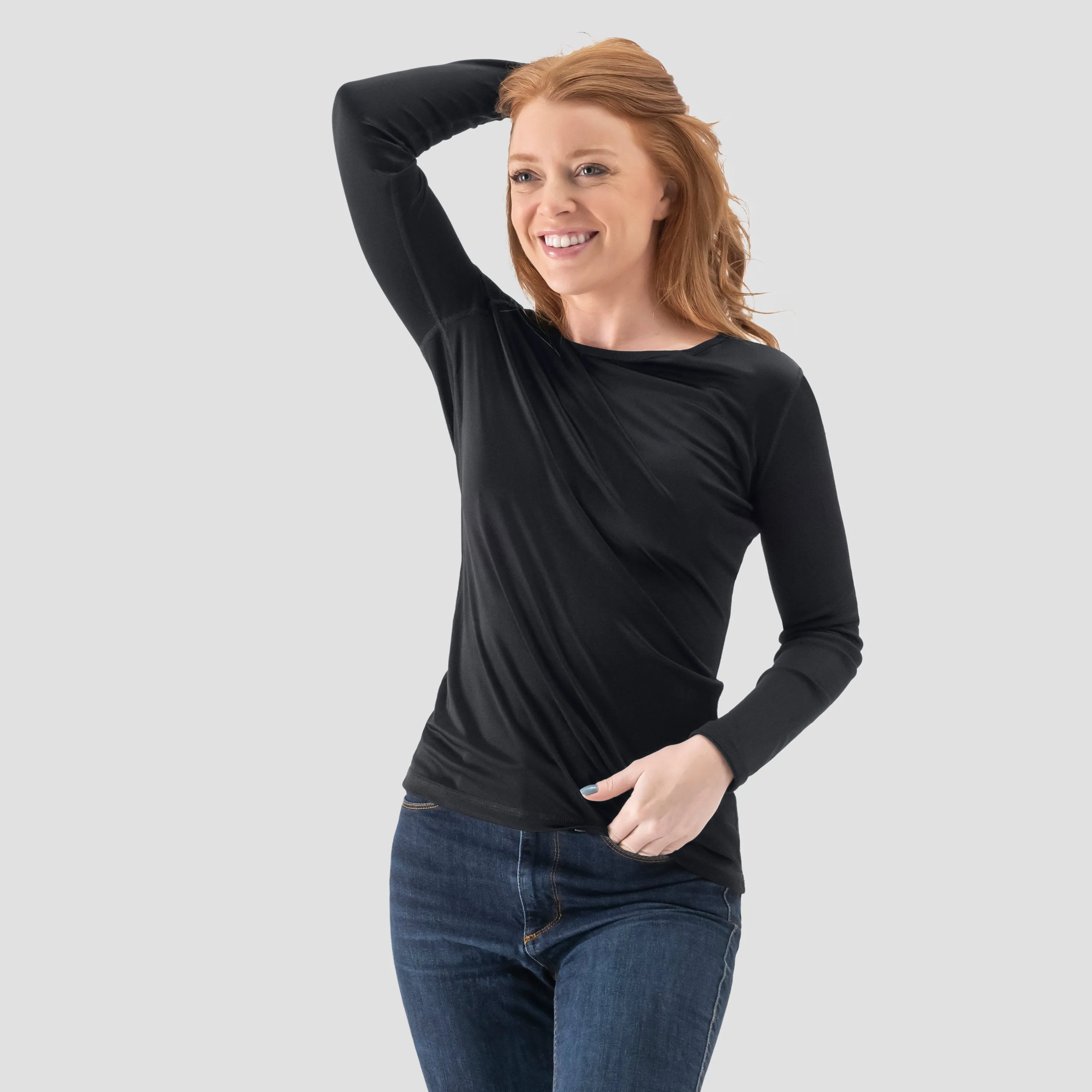 Silk Blend Long-Sleeve Base Layer