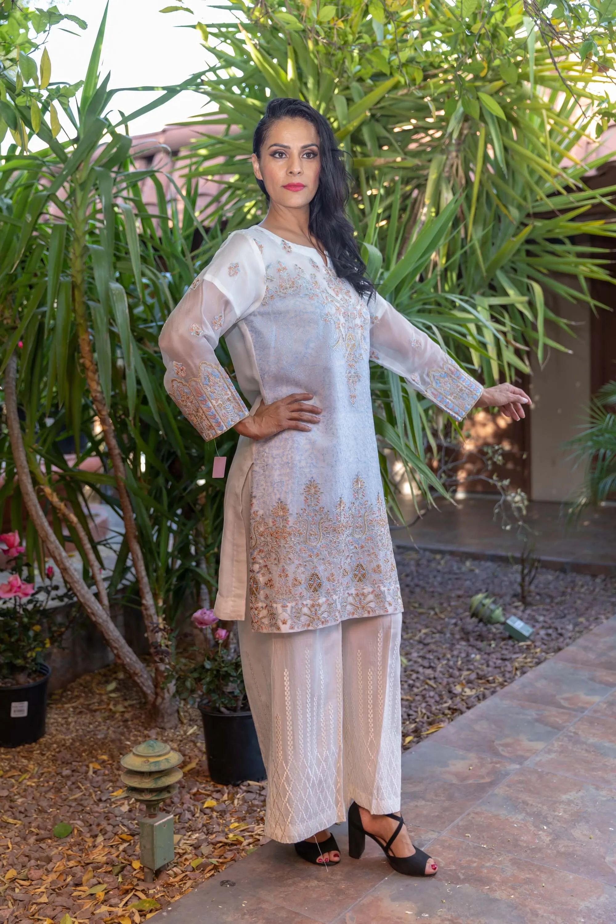 Silk Chiffon Dress-Salwar Kameez