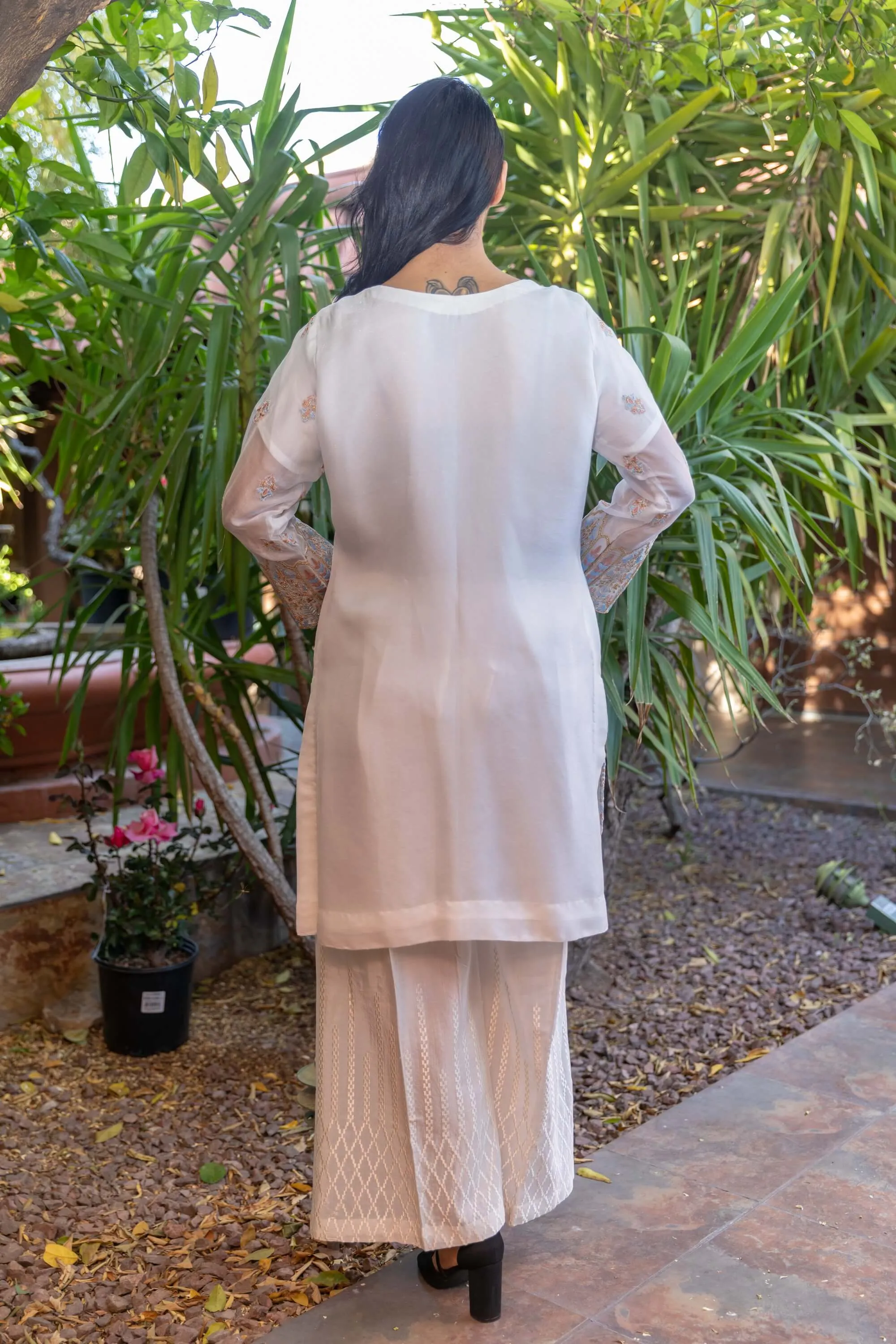 Silk Chiffon Dress-Salwar Kameez