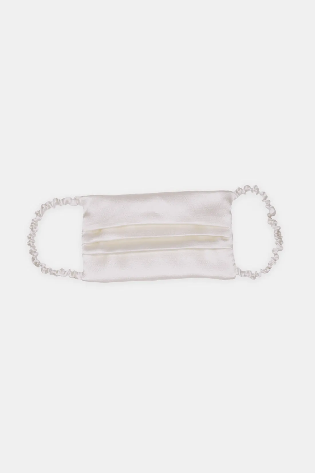 Silk Face Mask in Cream