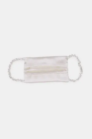 Silk Face Mask in Cream