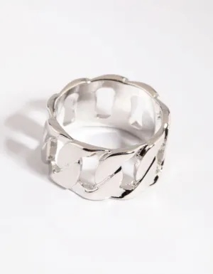 Silver Chain Link Ring