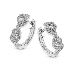 Simon G White Gold and Diamond Earrings