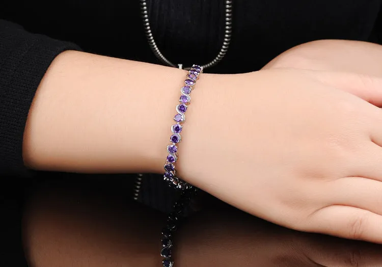 Simple Flash Diamond Platinum Girl Bracelet