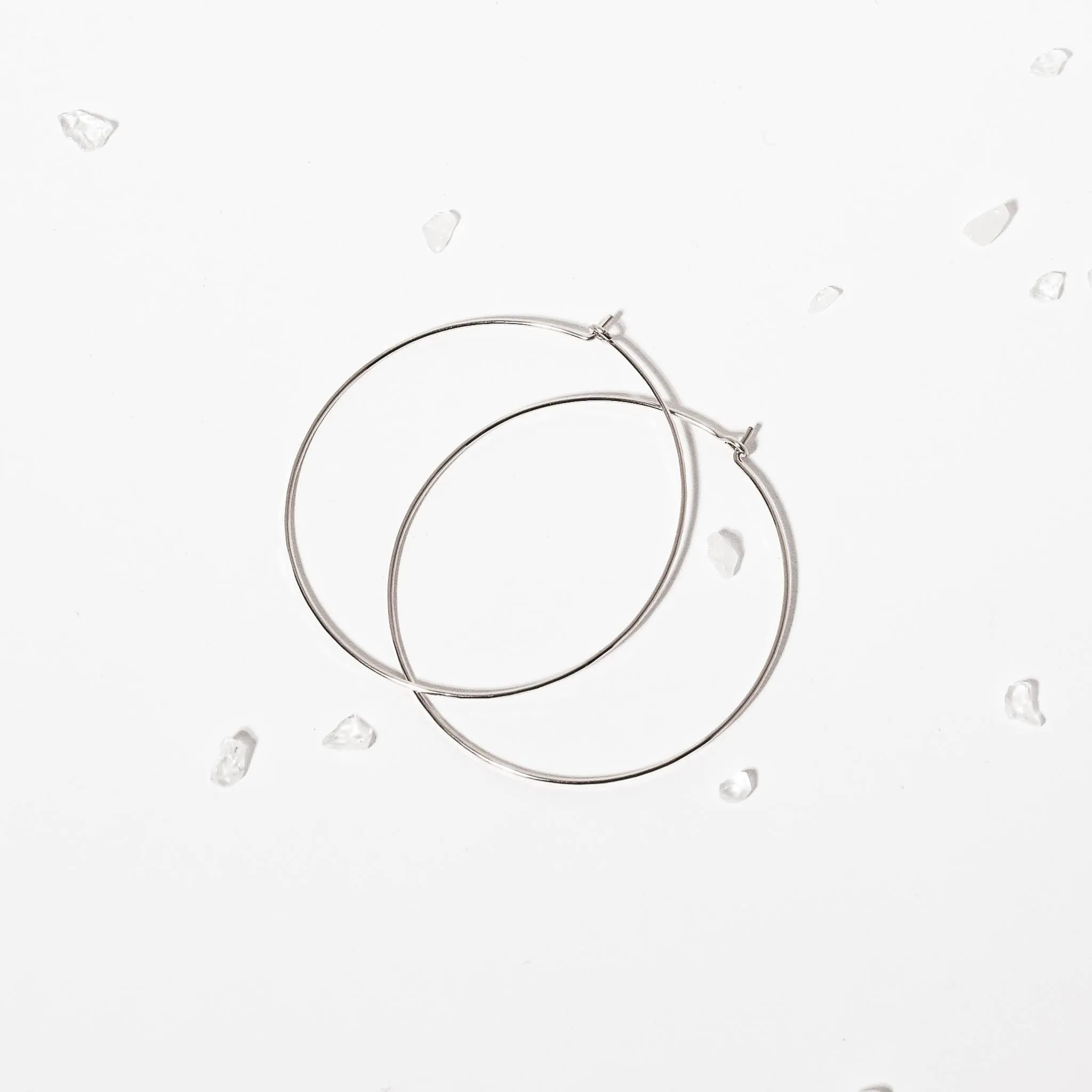 Simple Hoop Earrings | Large: Gold Fill