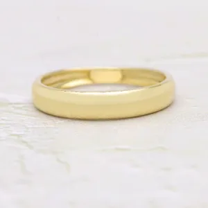 Simple Solid Gold Band